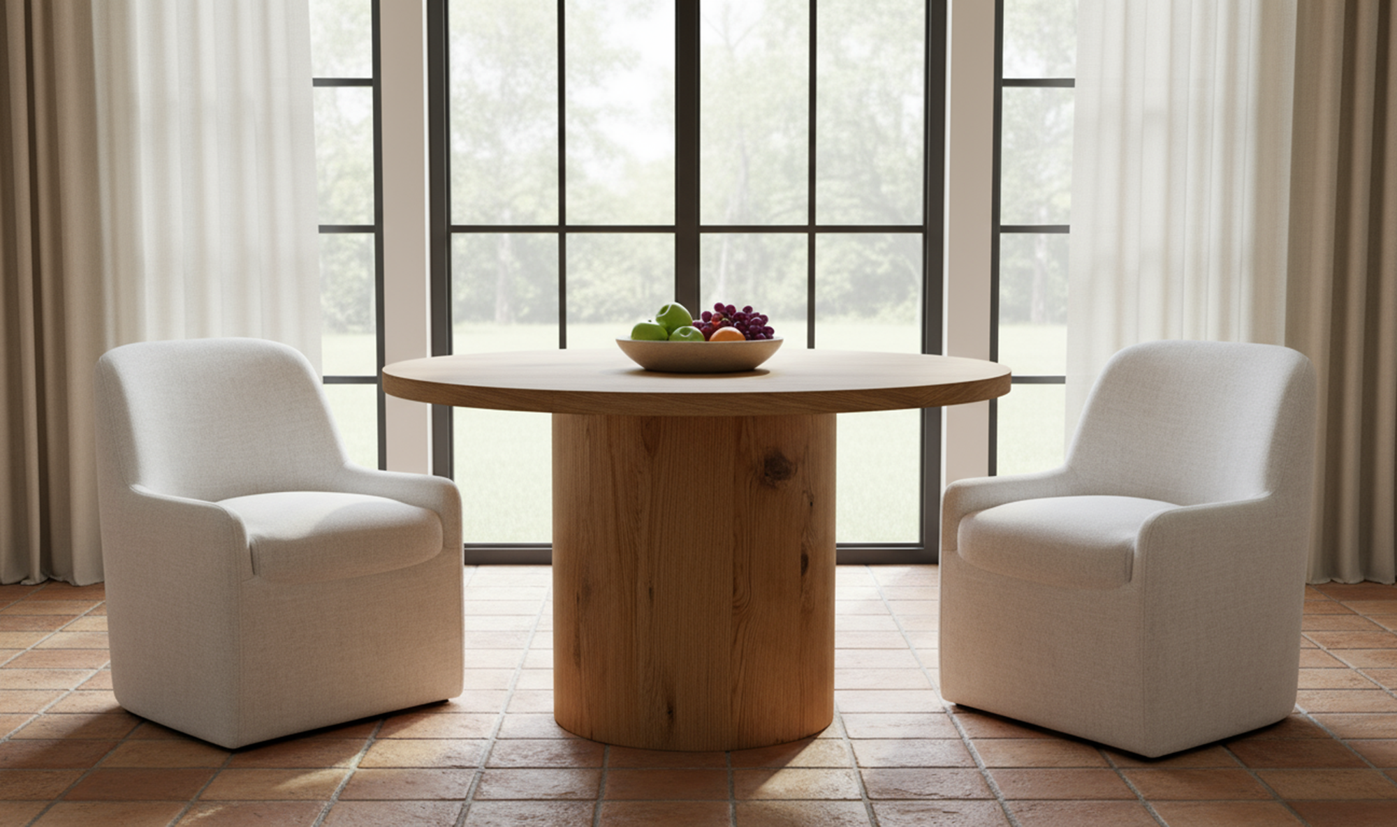 Hansen Dining Table Rustic Oak by Moe's Home Collection - view 5