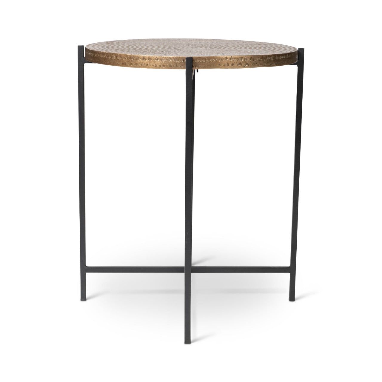 Elements - Navi - End Table - Antique Brass