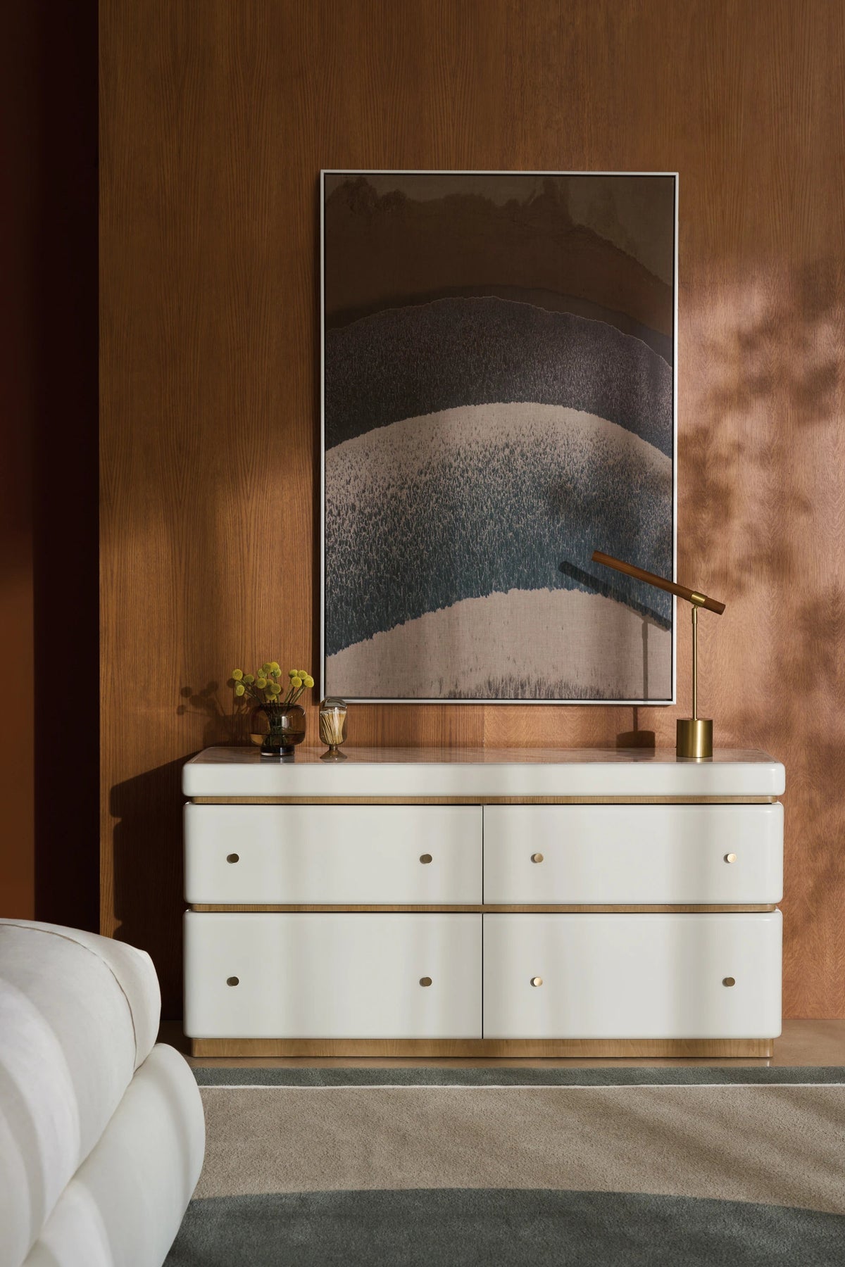Milos Dresser Almond Milk 65" by Caracole - view 2