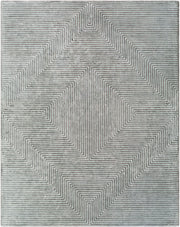 Quartz Dark Green/Dusty Sage Handmade Rug - 2'6" x 10'