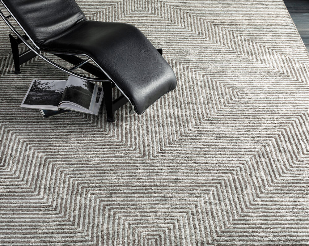 Quartz Dark Green/Dusty Sage Handmade Rug - styleshot