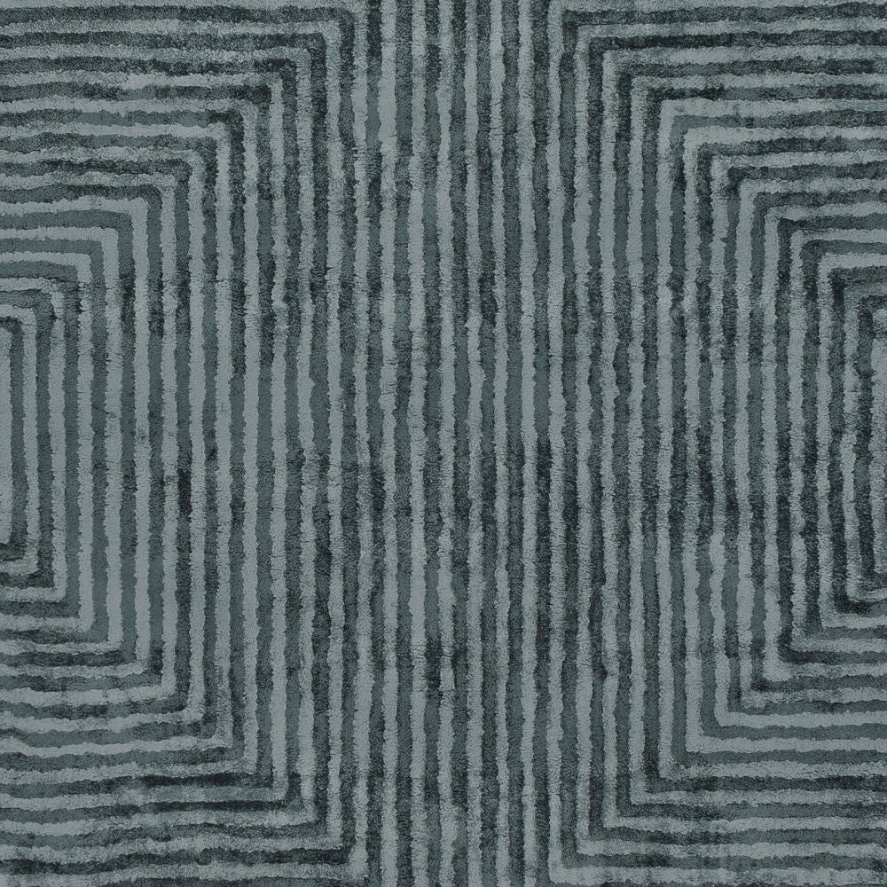 Quartz Charcoal/Pale Blue Handmade Rug - swatch
