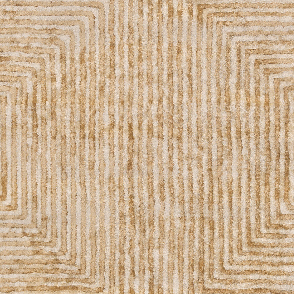 Quartz Light Beige/Mustard Handmade Rug - swatch