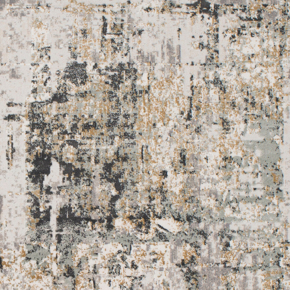 Quatro Charcoal/White Machine Woven Rug - swatch