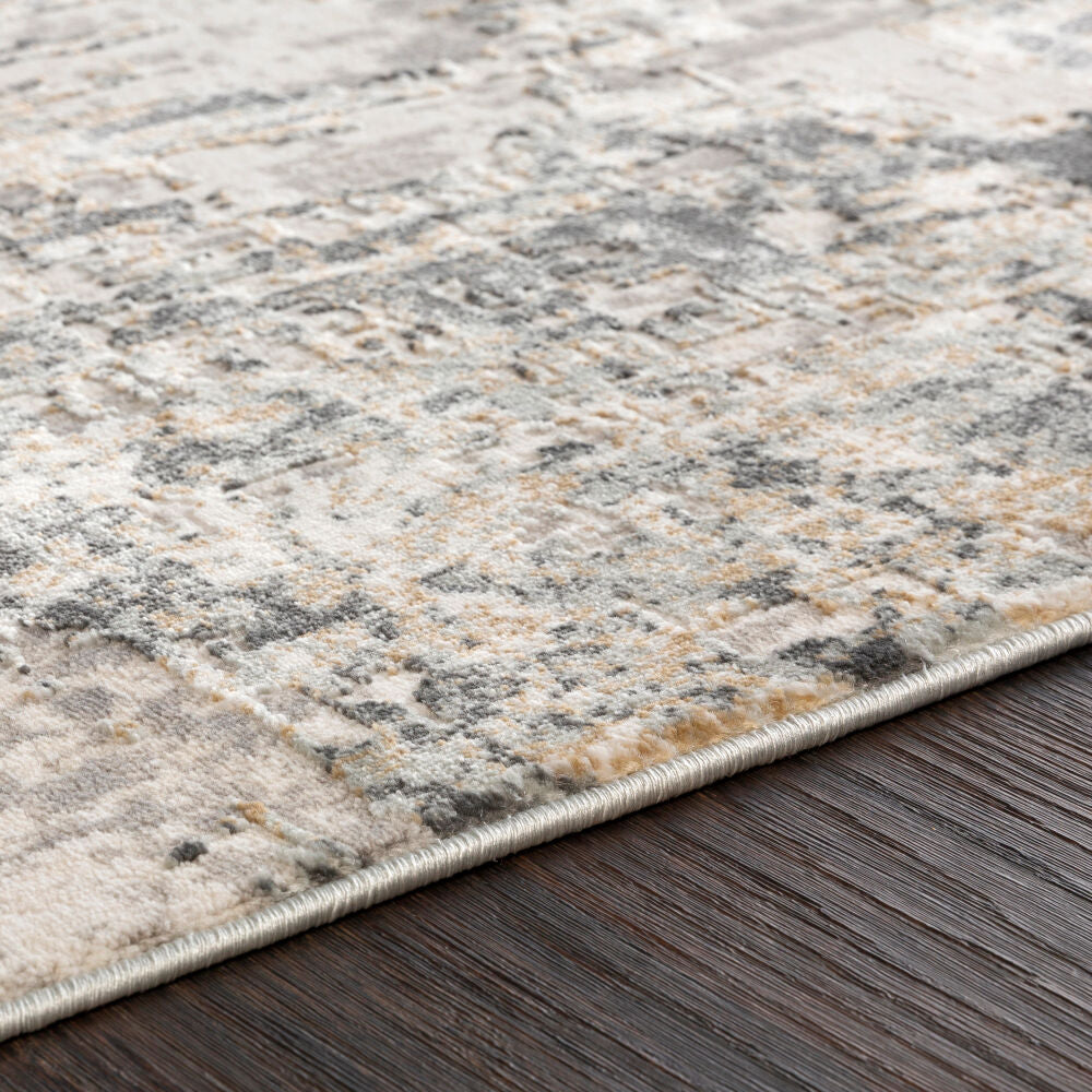 Quatro Charcoal/White Machine Woven Rug - texture