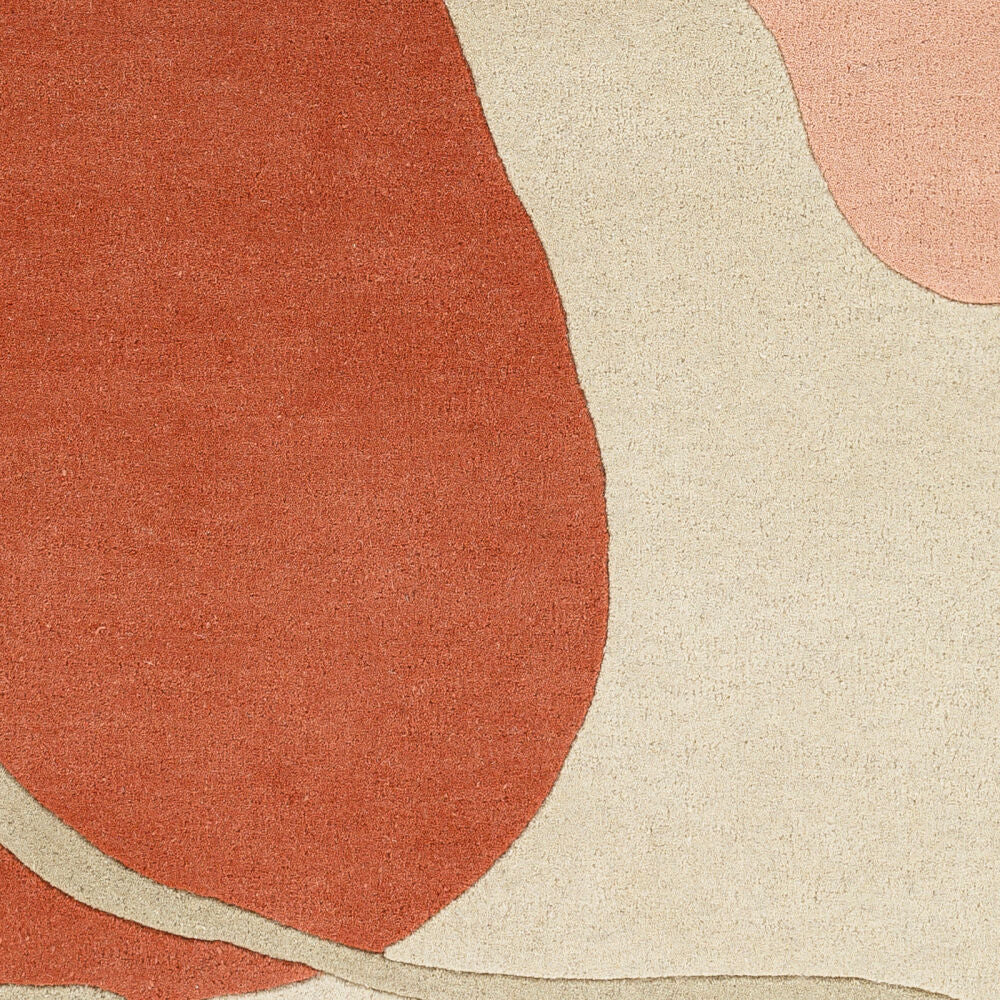 Queens Dusty Pink/Taupe Handmade Rug - swatch