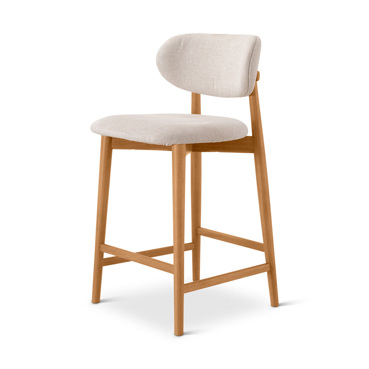 Lucia Counter Stool - Harvest Natural Seat - Domasco Frame