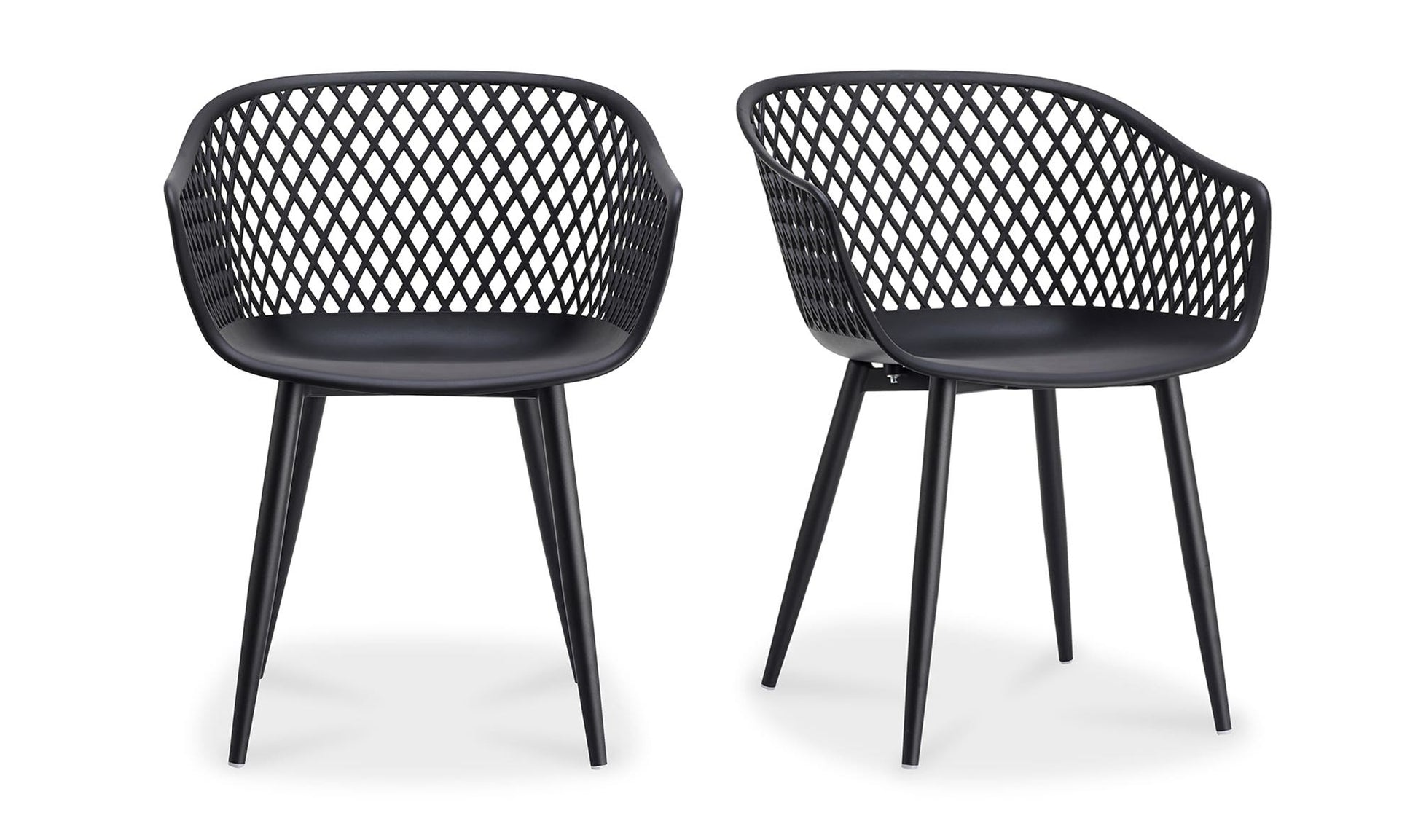 Piazza Outdoor Chair Black - Set Of Two by Moe's Home Collection - view 10