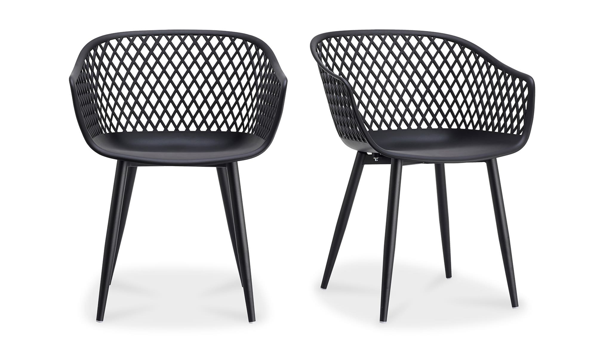 Piazza Outdoor Chair Black - Set Of Two by Moe's Home Collection - view 10