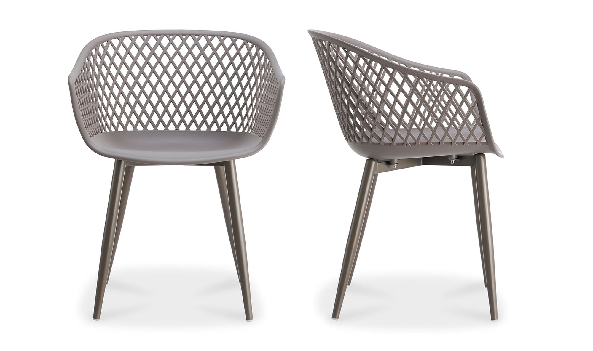 Piazza Outdoor Chair Grey - Set Of Two by Moe's Home Collection - view 13