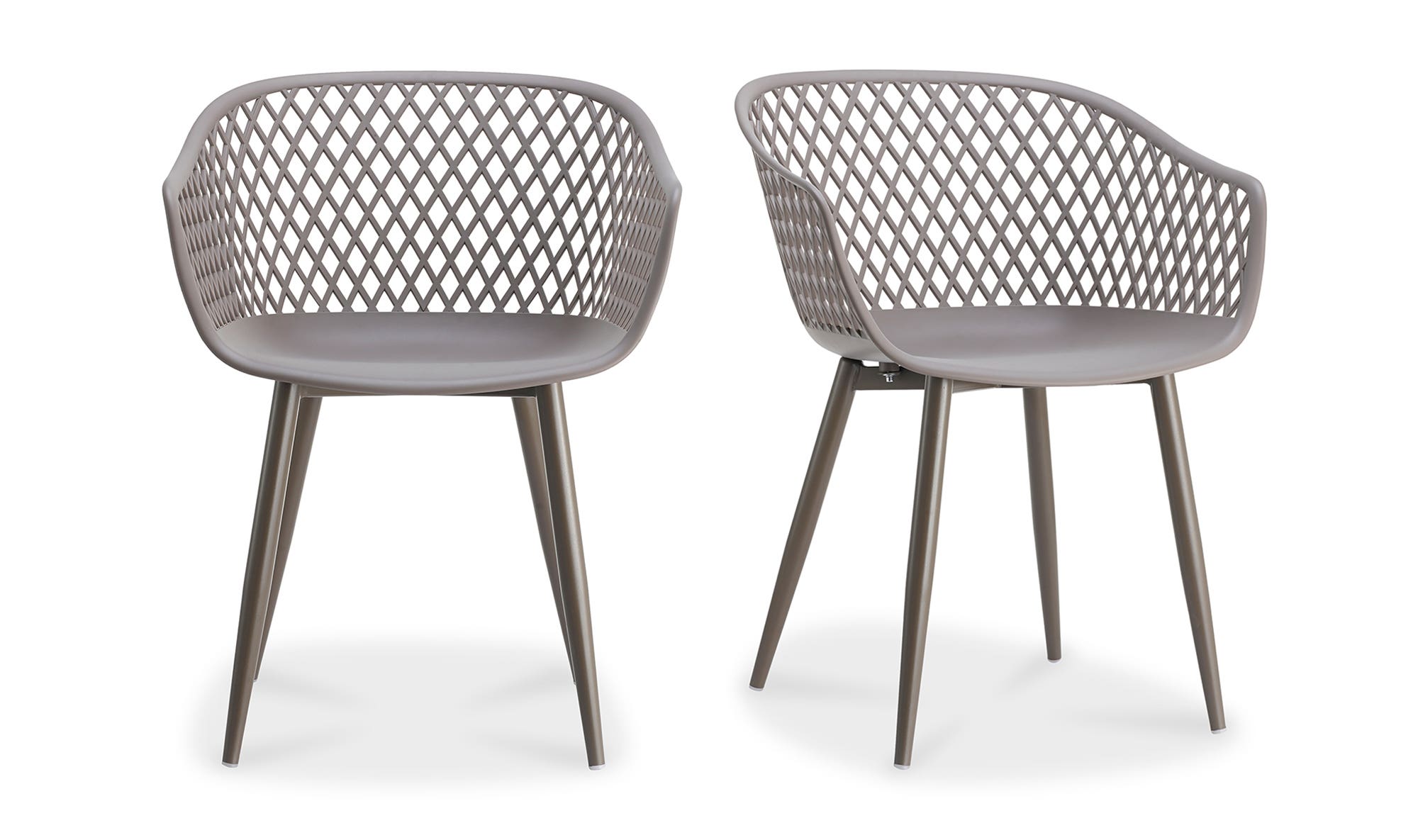 Piazza Outdoor Chair Grey - Set Of Two by Moe's Home Collection - view 12