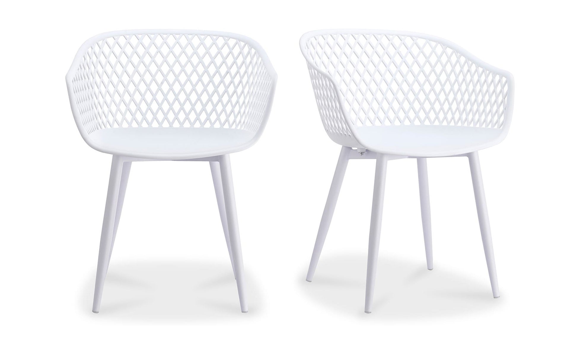 Piazza Outdoor Chair White - Set Of Two by Moe's Home Collection - view 5
