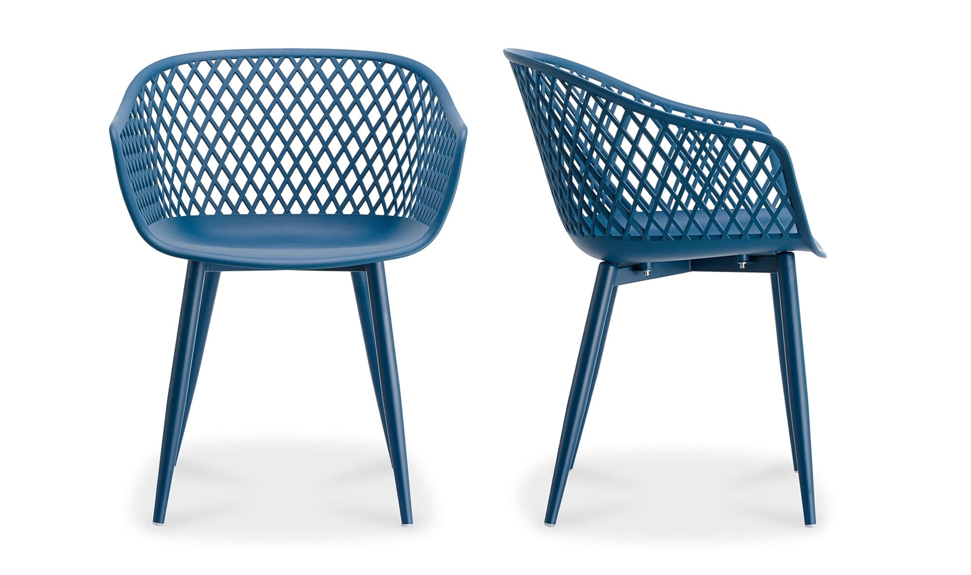 Piazza Outdoor Chair Blue - Set Of Two by Moe's Home Collection - view 10