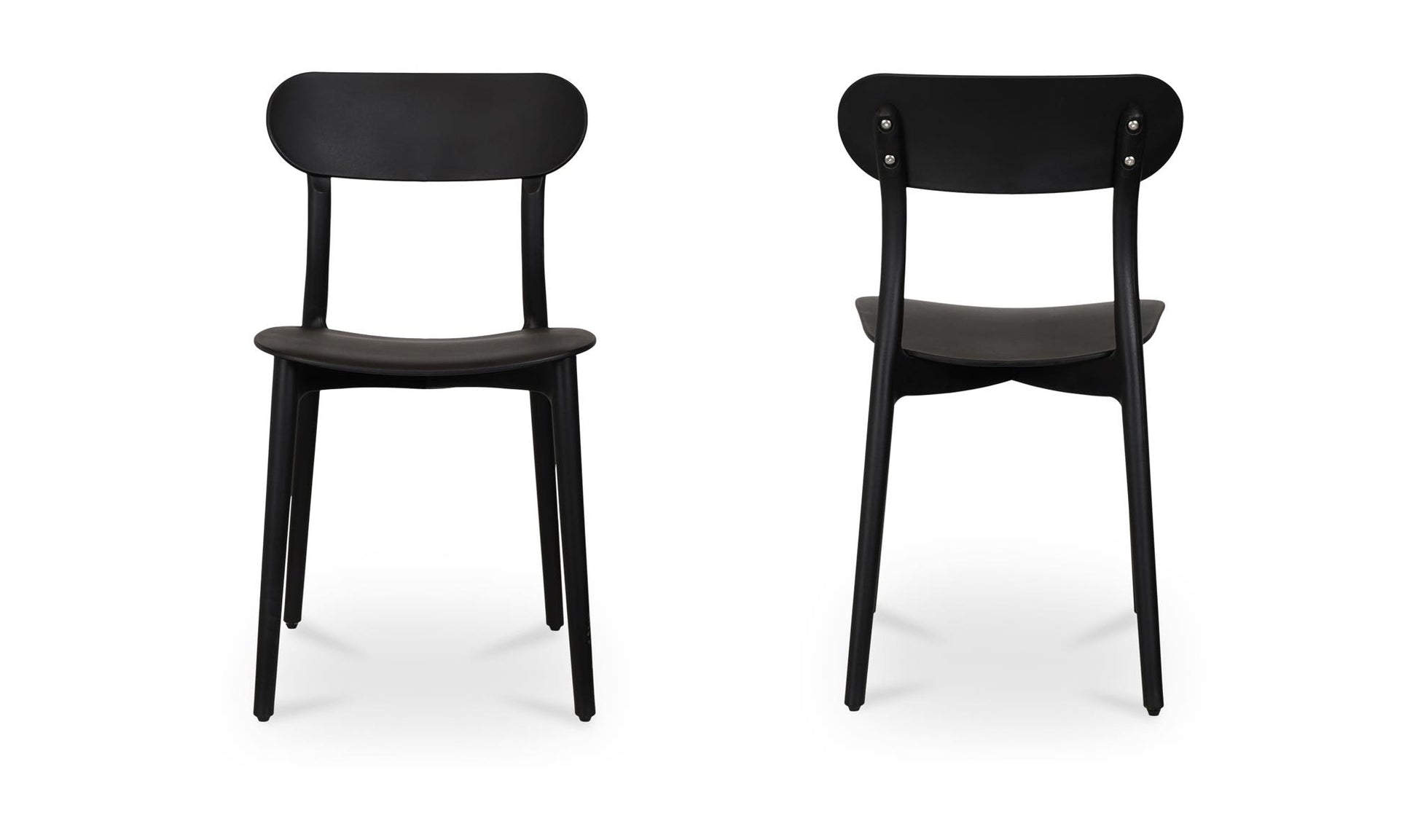 Kent Outdoor Dining Chair Black - Set Of Two by Moe's Home Collection - view 6