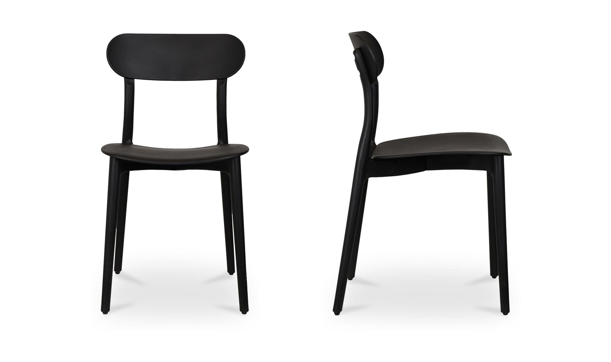 Kent Outdoor Dining Chair Black - Set Of Two by Moe's Home Collection - view 5