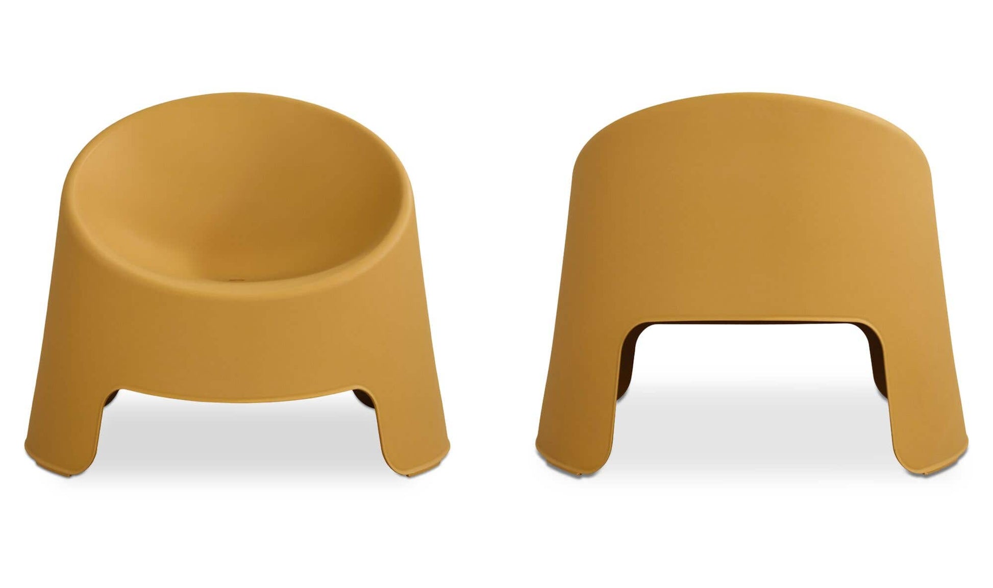 Nolla Outdoor Accent Chair Set of Two Yellow by Moe's Home Collection - view 7