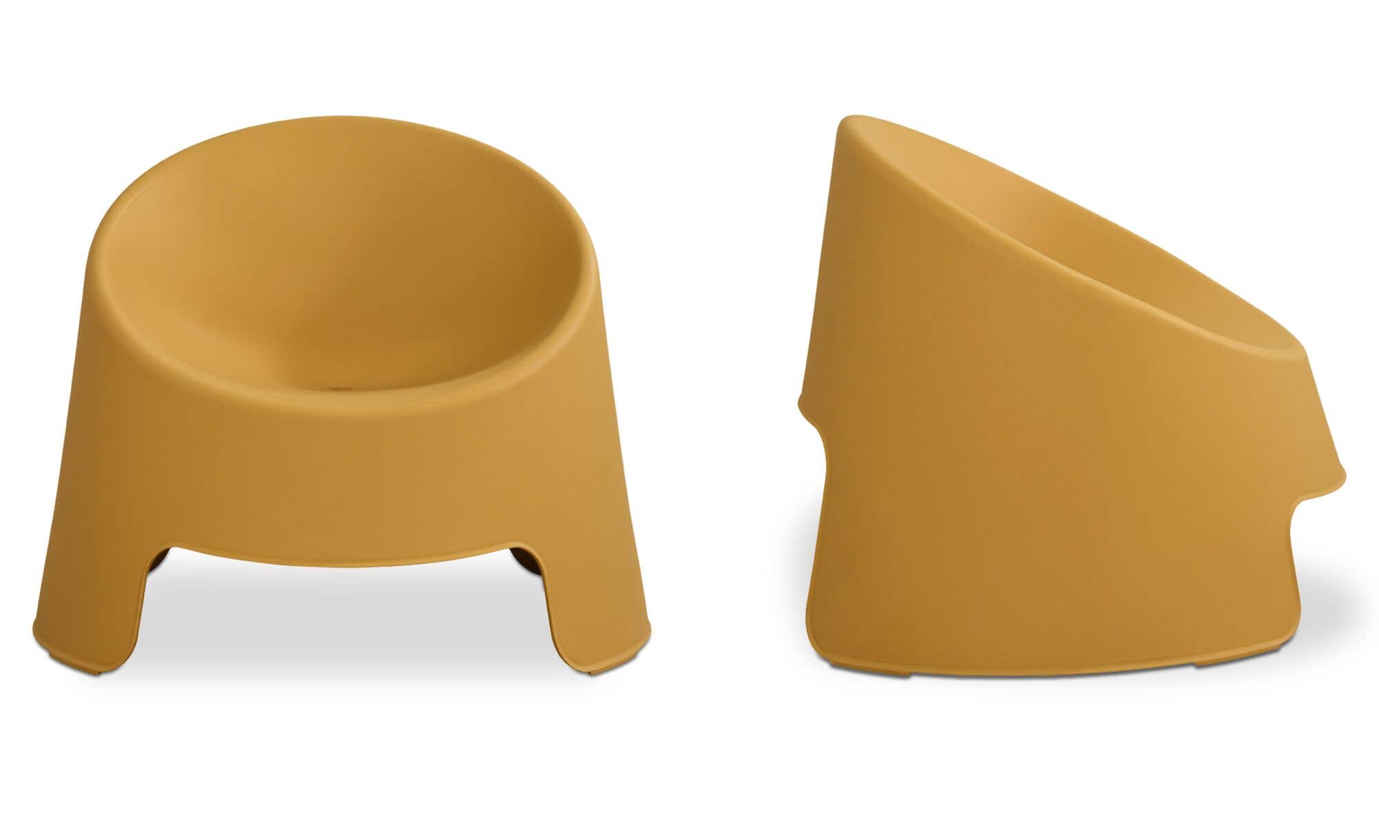 Nolla Outdoor Accent Chair Set of Two Yellow by Moe's Home Collection - view 6
