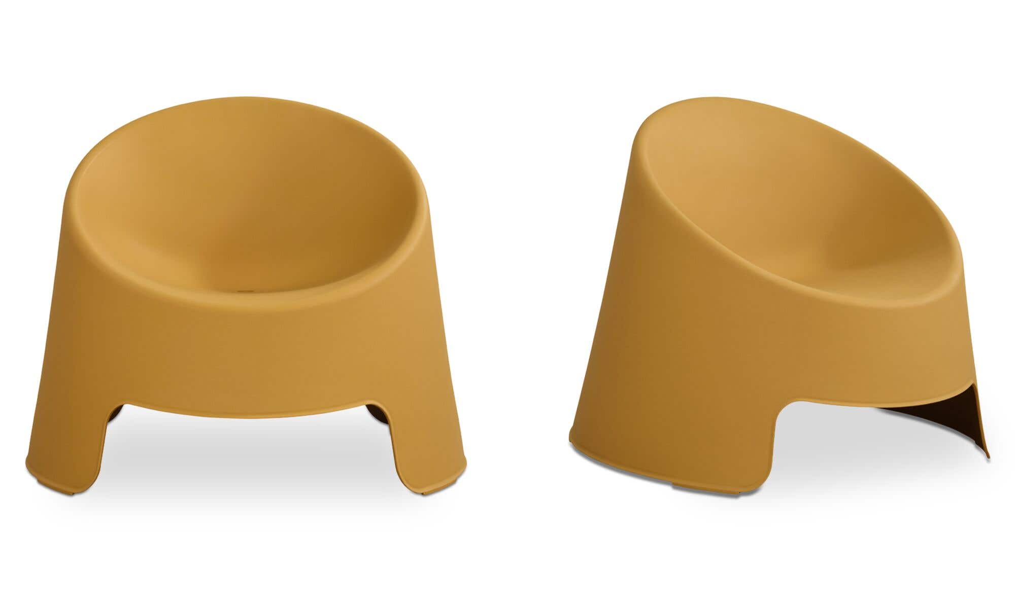 Nolla Outdoor Accent Chair Set of Two Yellow by Moe's Home Collection - view 4