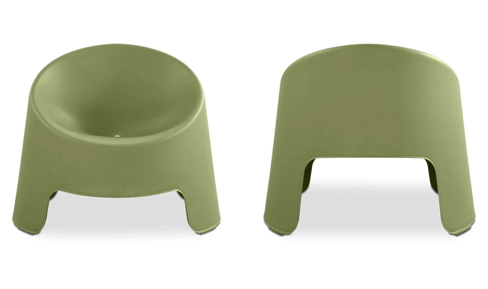 Nolla Outdoor Accent Chair Set of Two Green by Moe's Home Collection - view 7