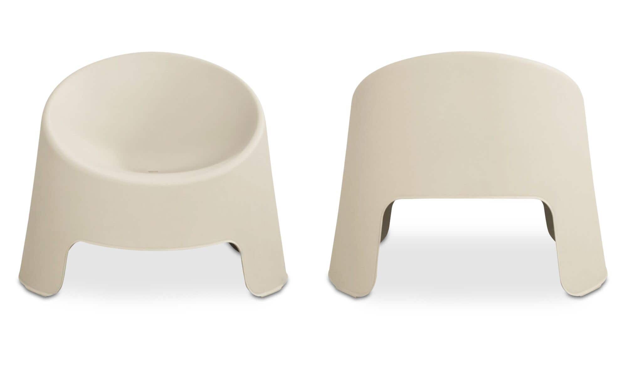 Nolla Outdoor Accent Chair Set of Two Light Grey by Moe's Home Collection - view 5