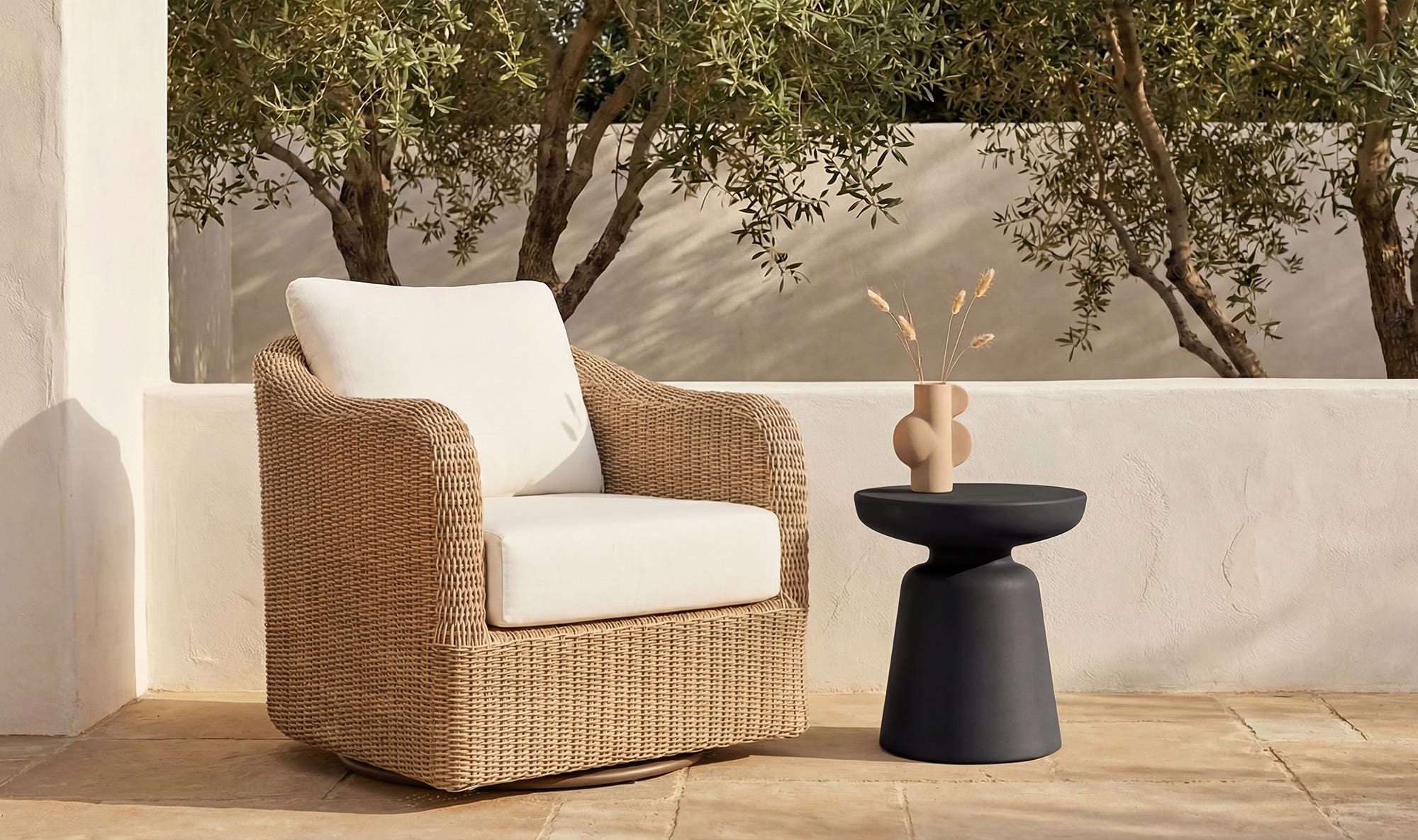 Ruth Outdoor Side Table Black by Moe's Home Collection - view 5
