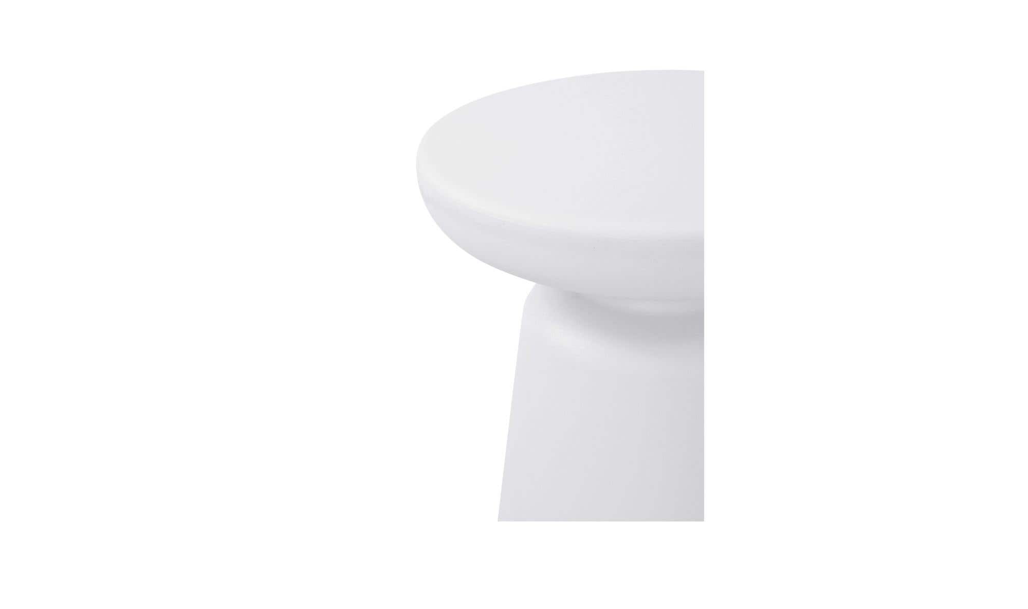 Ruth Outdoor Side Table White by Moe's Home Collection - view 6