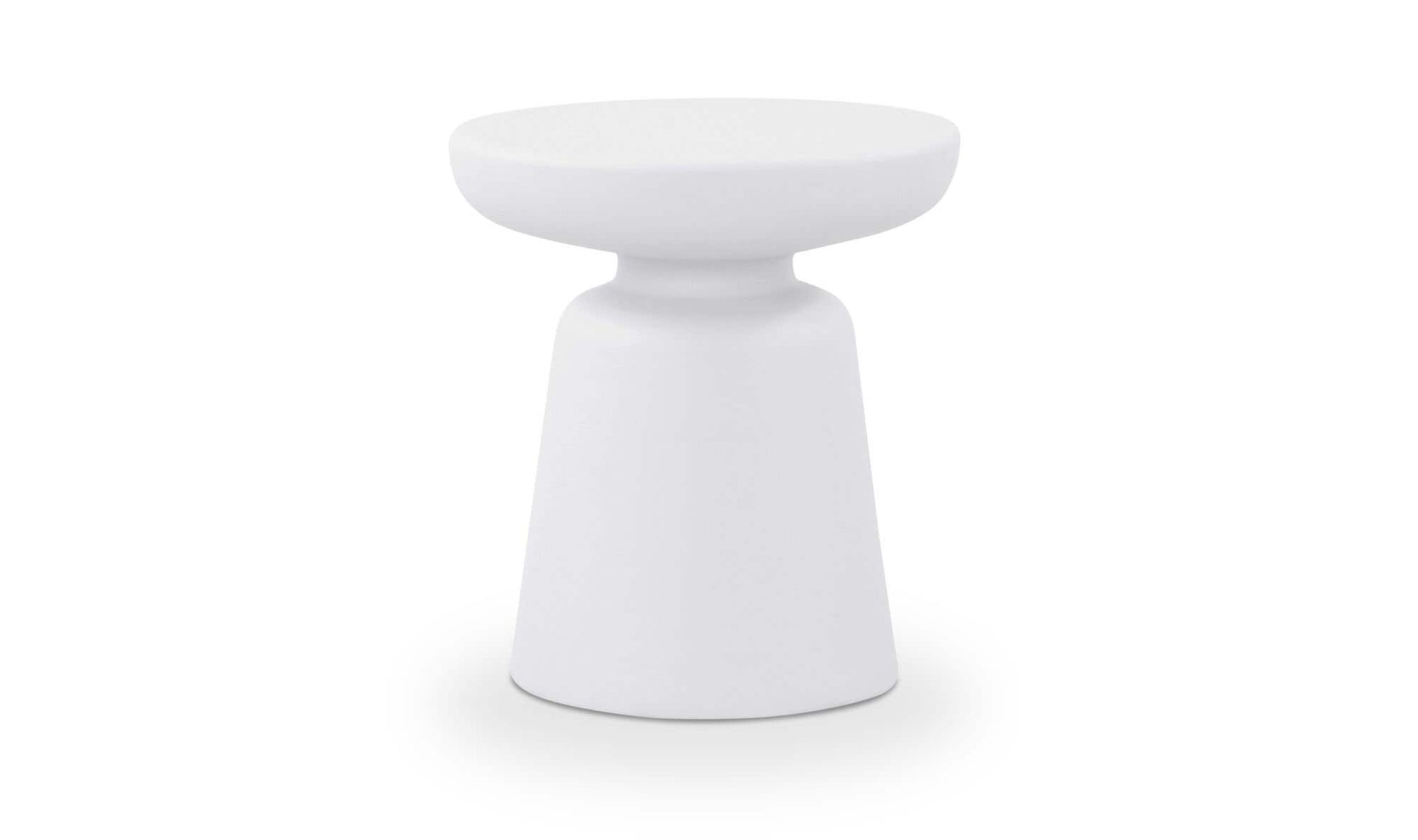 Ruth Outdoor Side Table White by Moe's Home Collection - view 4