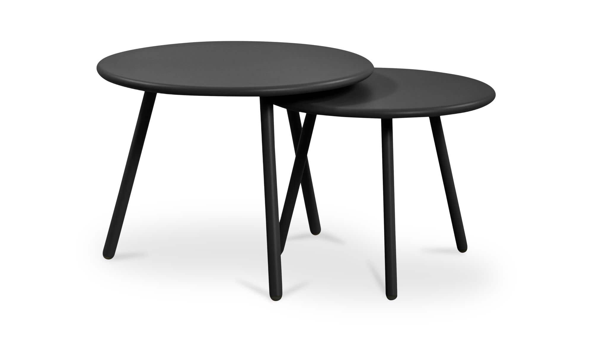 Kari Outdoor Nesting Coffee Table Black by Moe's Home Collection - view 7