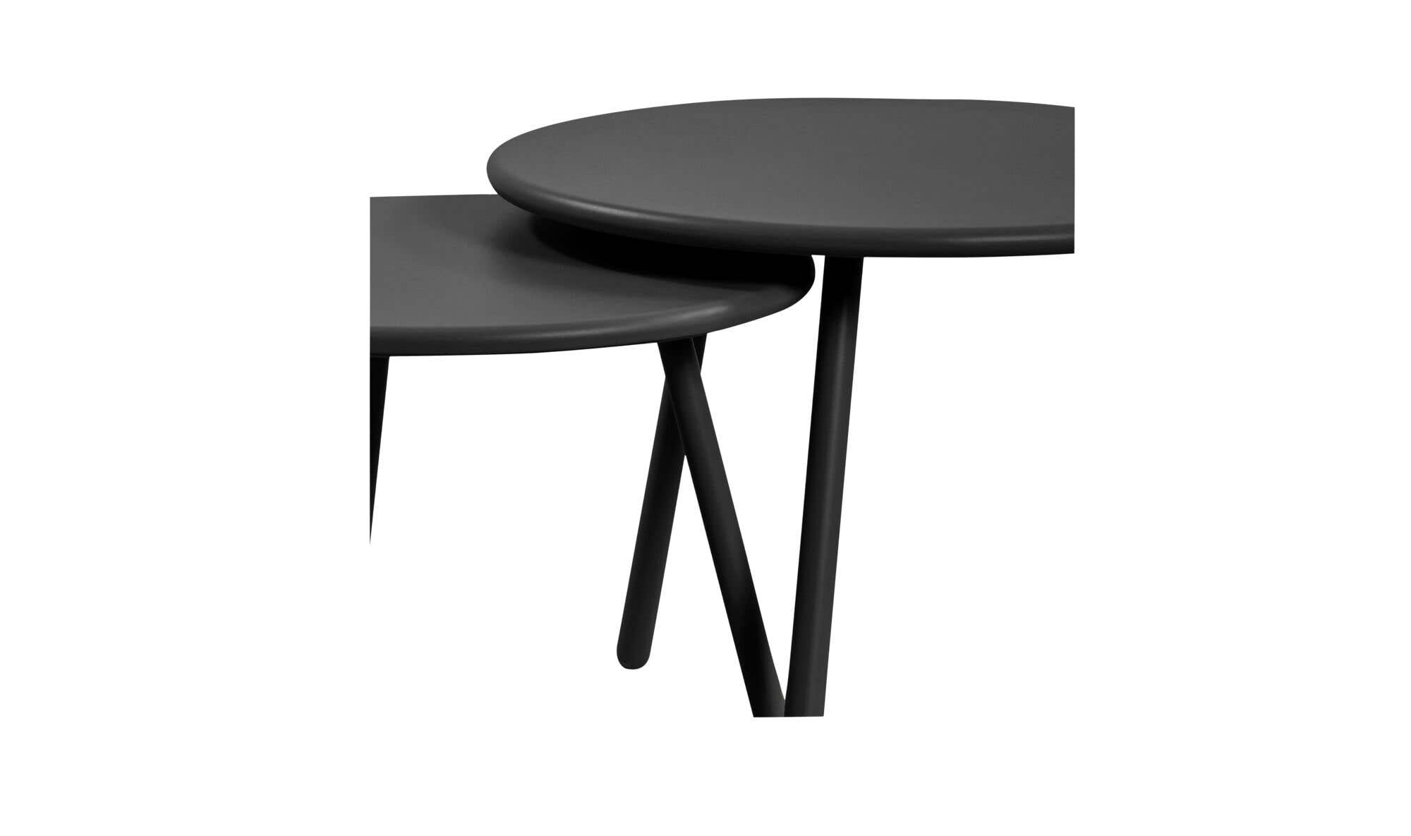 Kari Outdoor Nesting Coffee Table Black by Moe's Home Collection - view 9