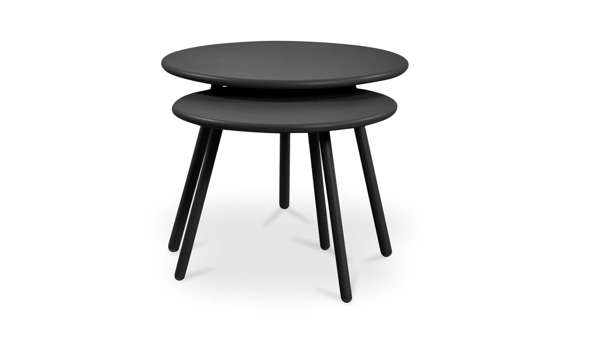Kari Outdoor Nesting Coffee Table Black by Moe's Home Collection - view 6