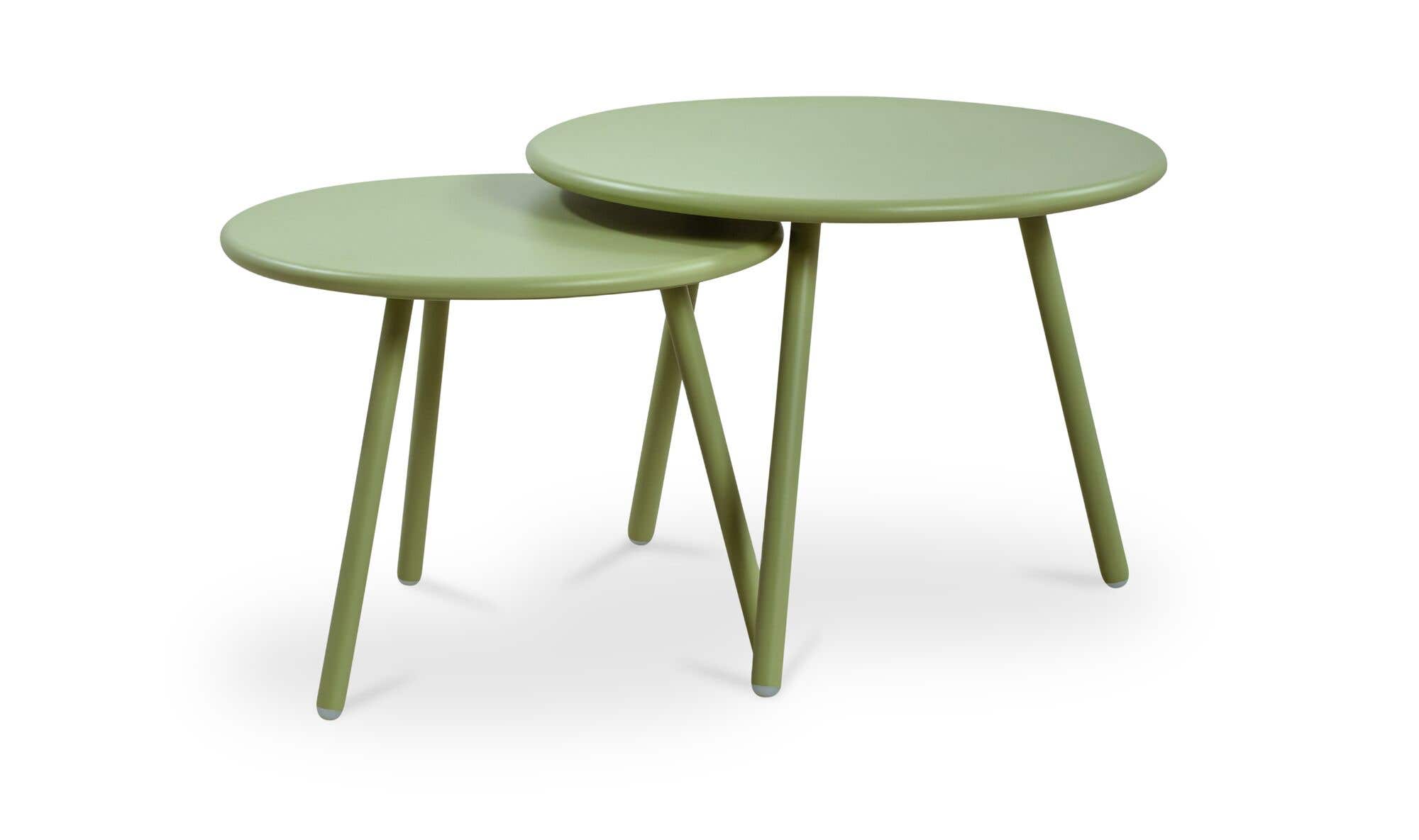 Kari Outdoor Nesting Coffee Table Green by Moe's Home Collection - view 7