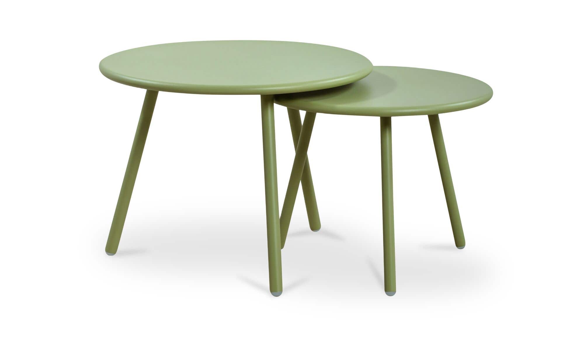 Kari Outdoor Nesting Coffee Table Green by Moe's Home Collection - view 4