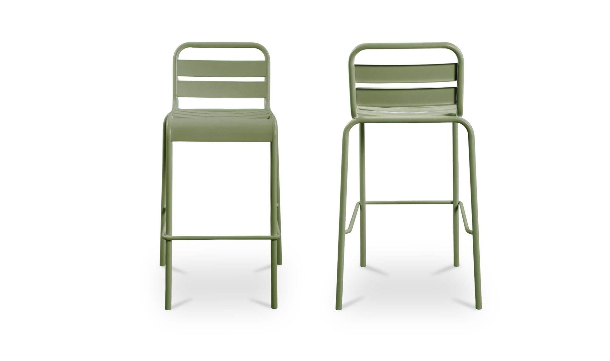 Kade Outdoor Bar Stool Green Set of Two by Moe's Home Collection - view 7