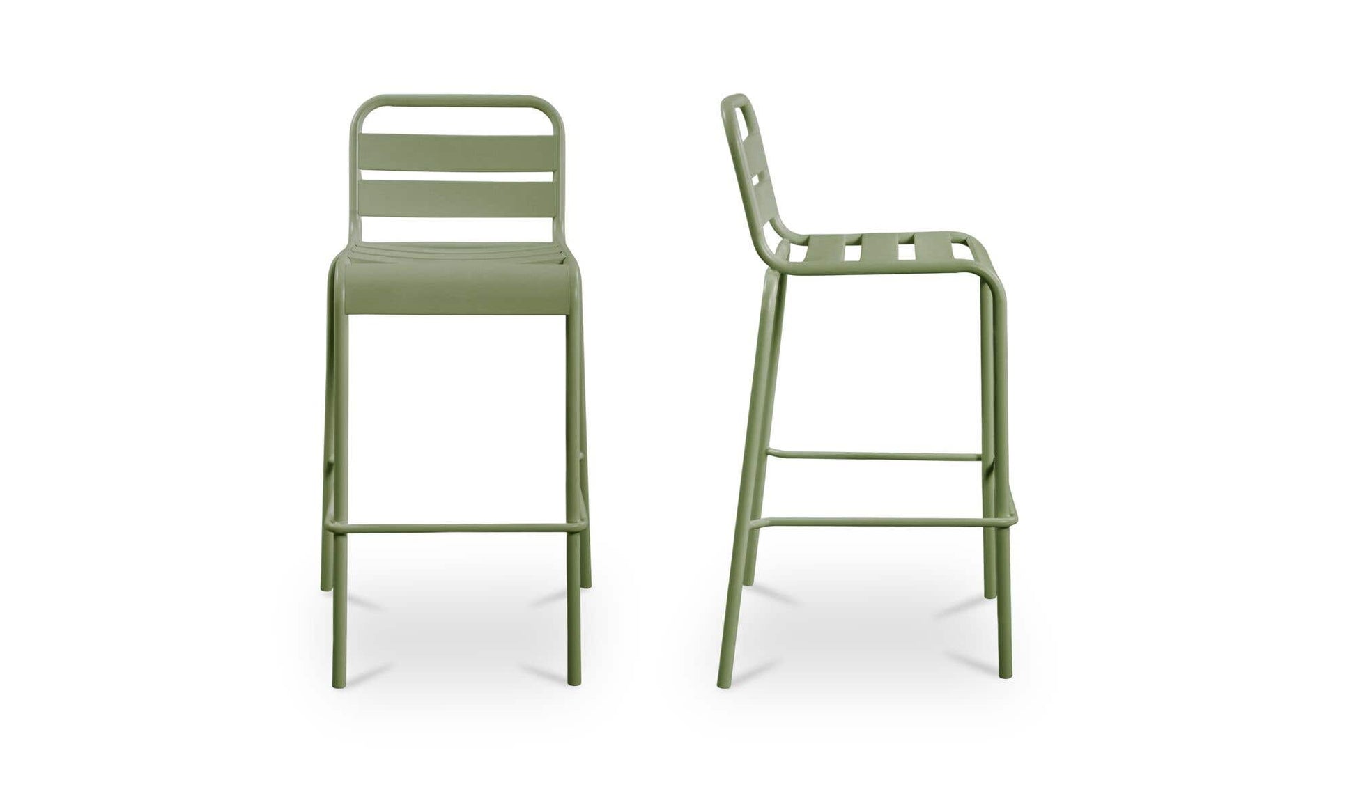 Kade Outdoor Bar Stool Green Set of Two by Moe's Home Collection - view 6