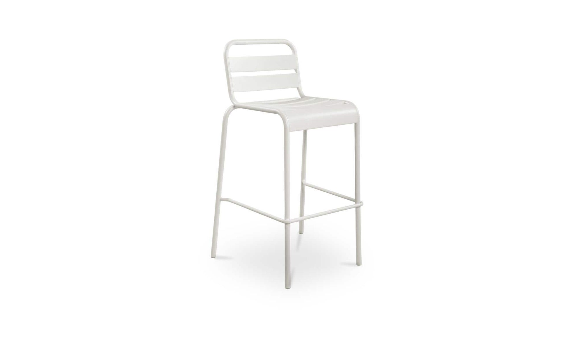 Kade Outdoor Bar Stool White Set of Two by Moe's Home Collection - view 9