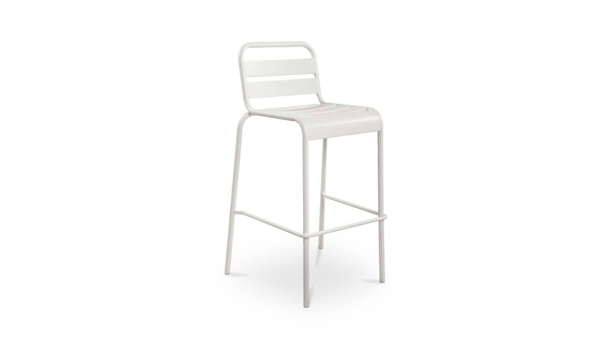 Kade Outdoor Bar Stool White Set of Two by Moe's Home Collection - view 9
