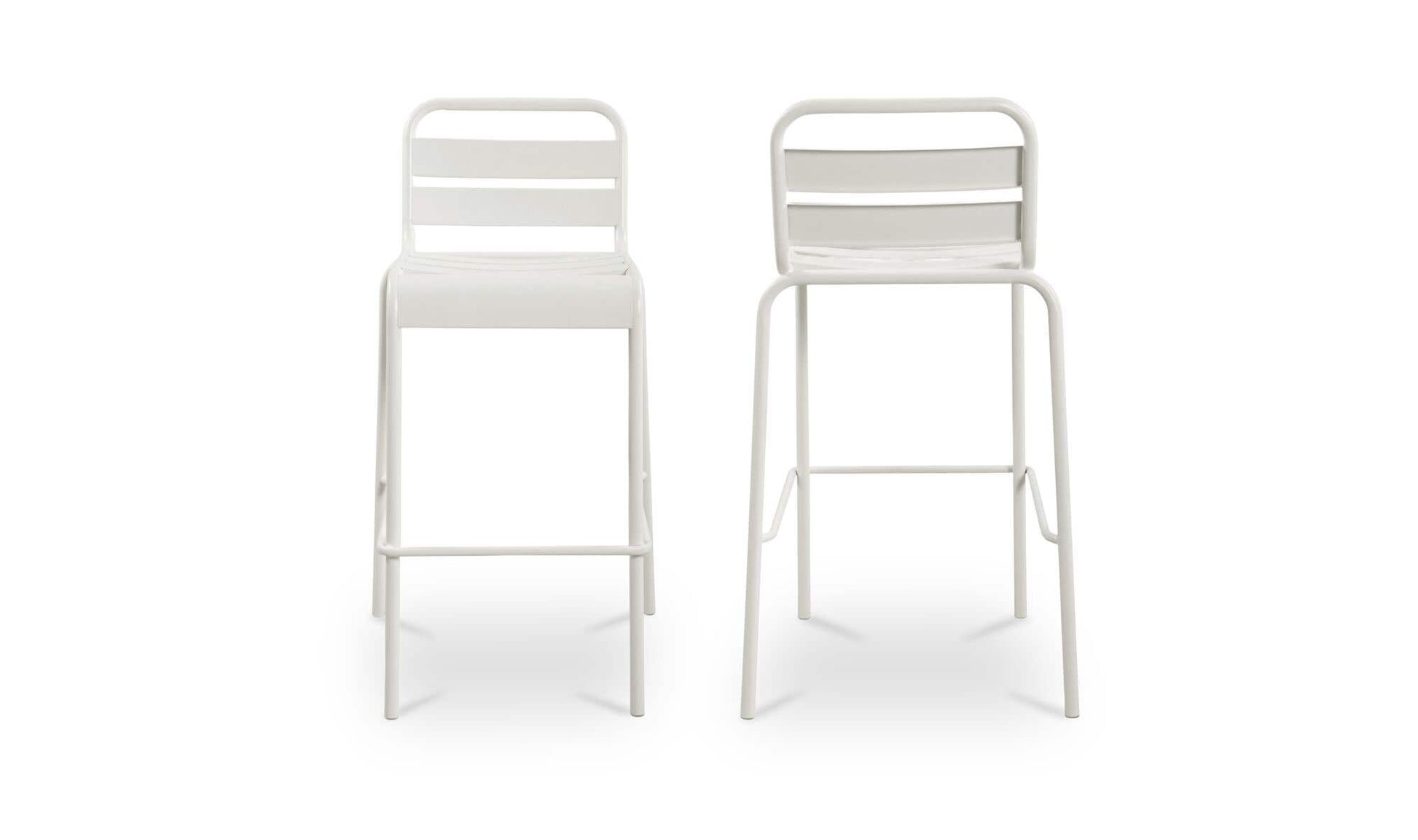 Kade Outdoor Bar Stool White Set of Two by Moe's Home Collection - view 7