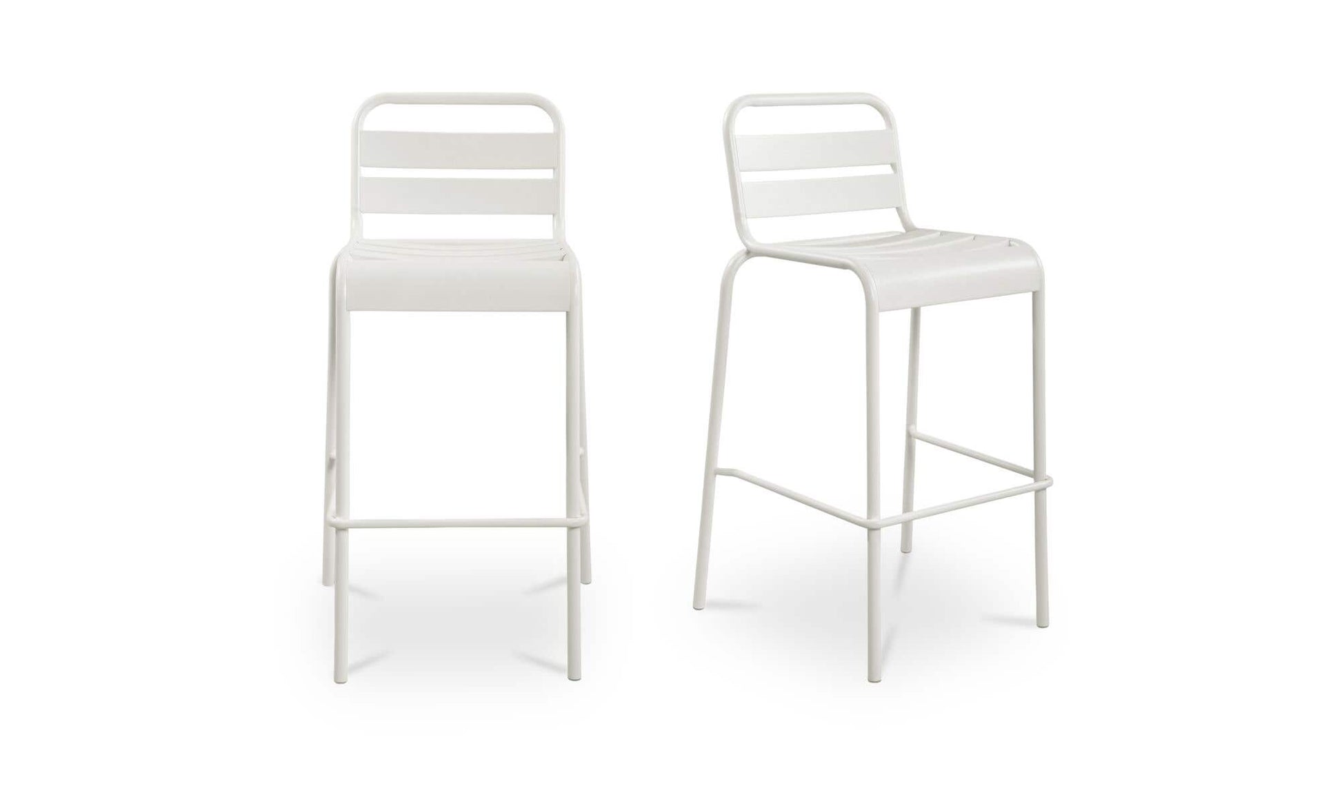 Kade Outdoor Bar Stool White Set of Two by Moe's Home Collection - view 4