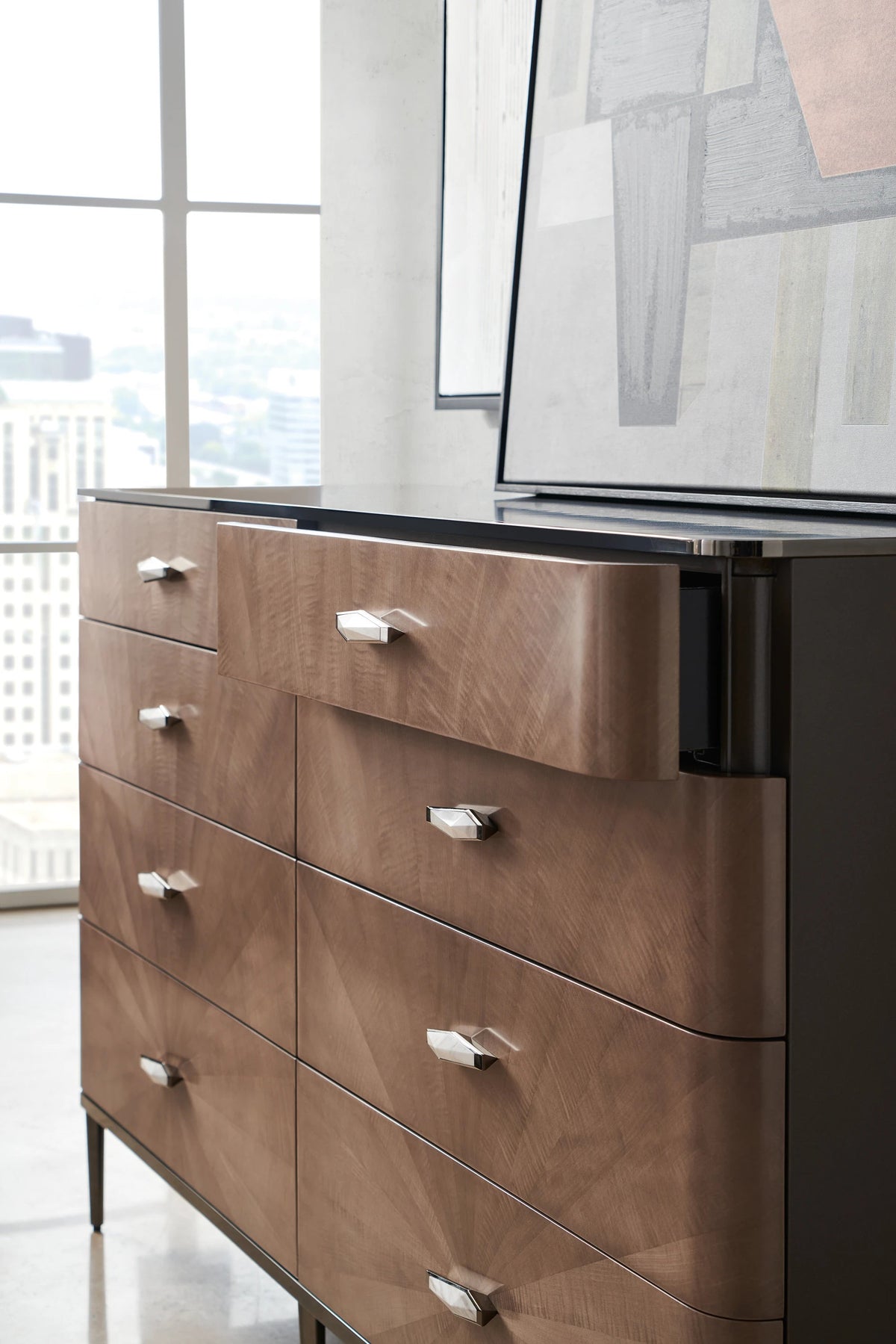 Prism Deep Bronze Dresser 66" by Caracole - view 3