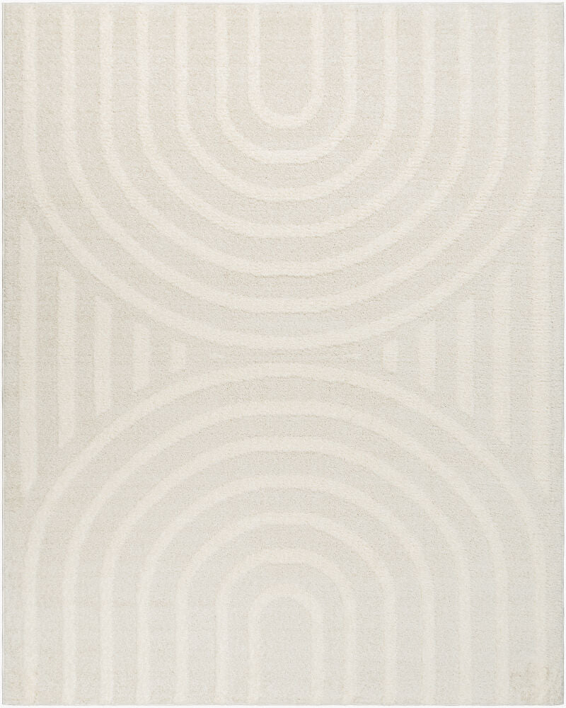 Rodos Beige/White Machine Woven Rug RDO-2328 - 2'7" x 10'