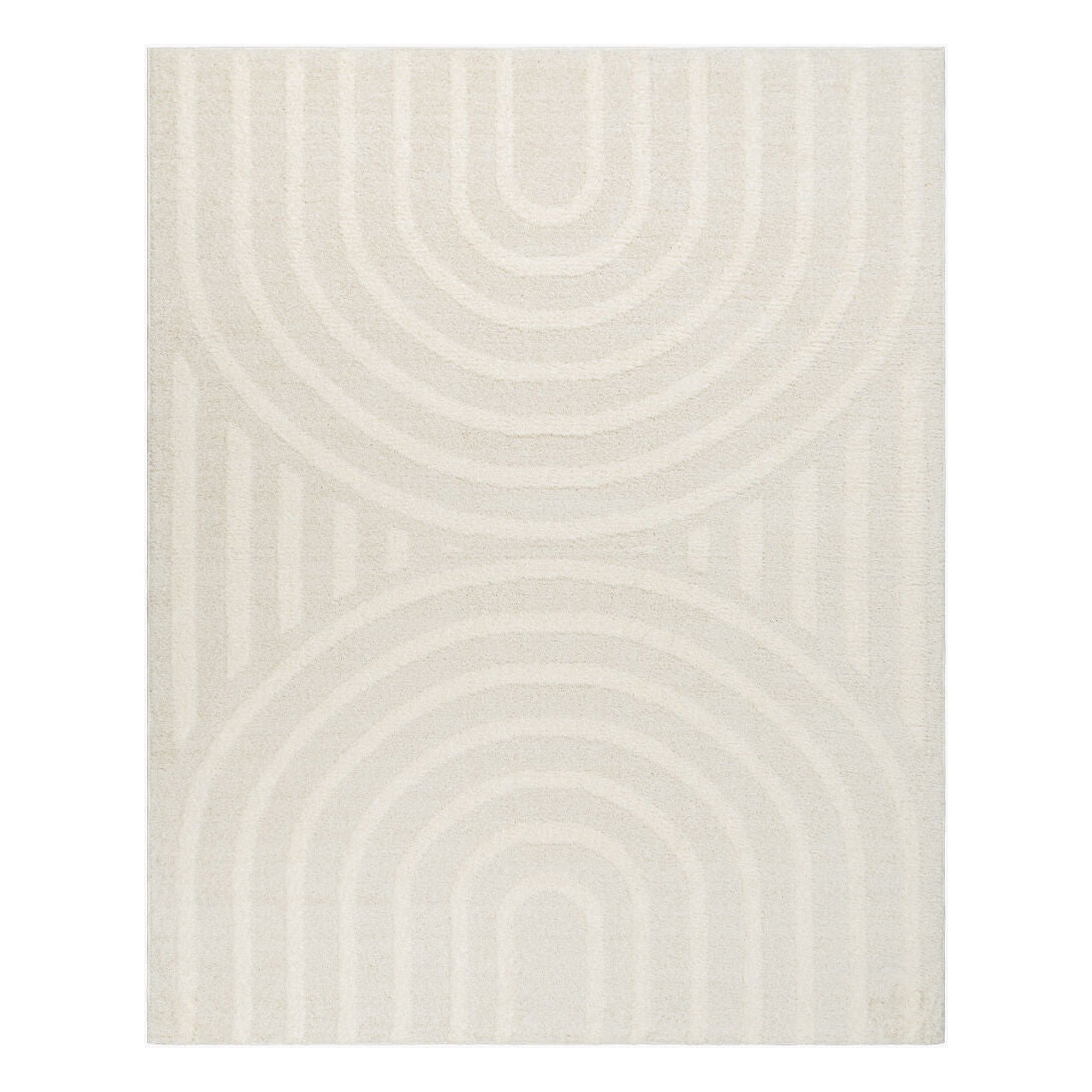 Rodos Beige/White Machine Woven Rug RDO-2328 - 2'7" x 10'