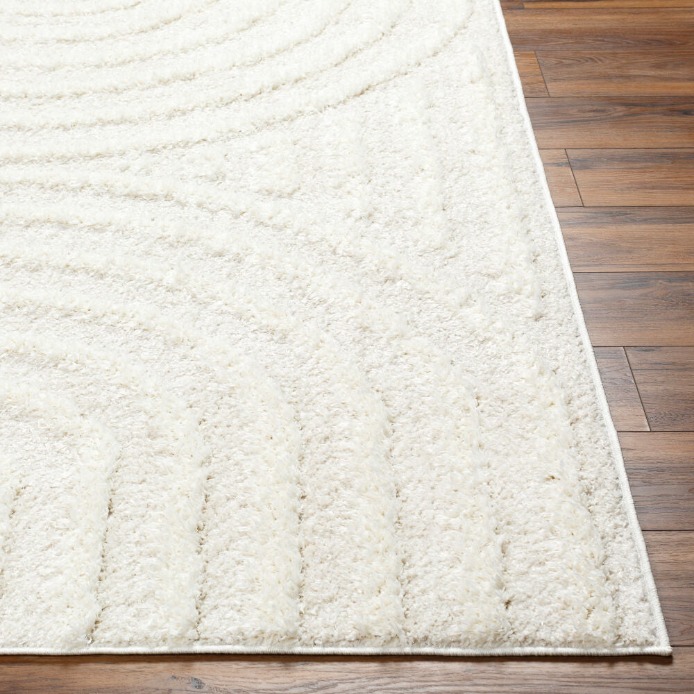 Rodos Beige/White Machine Woven Rug RDO-2328 - front
