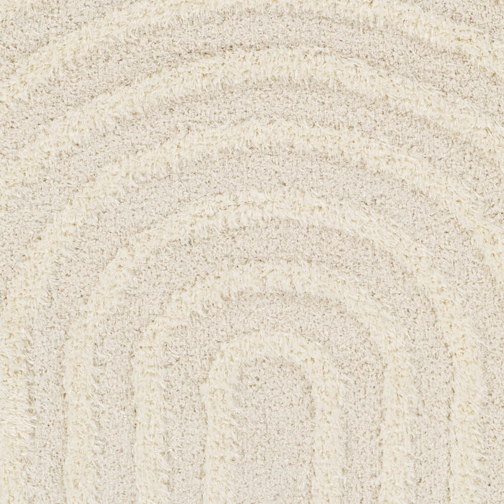 Rodos Beige/White Machine Woven Rug RDO-2328 - swatch