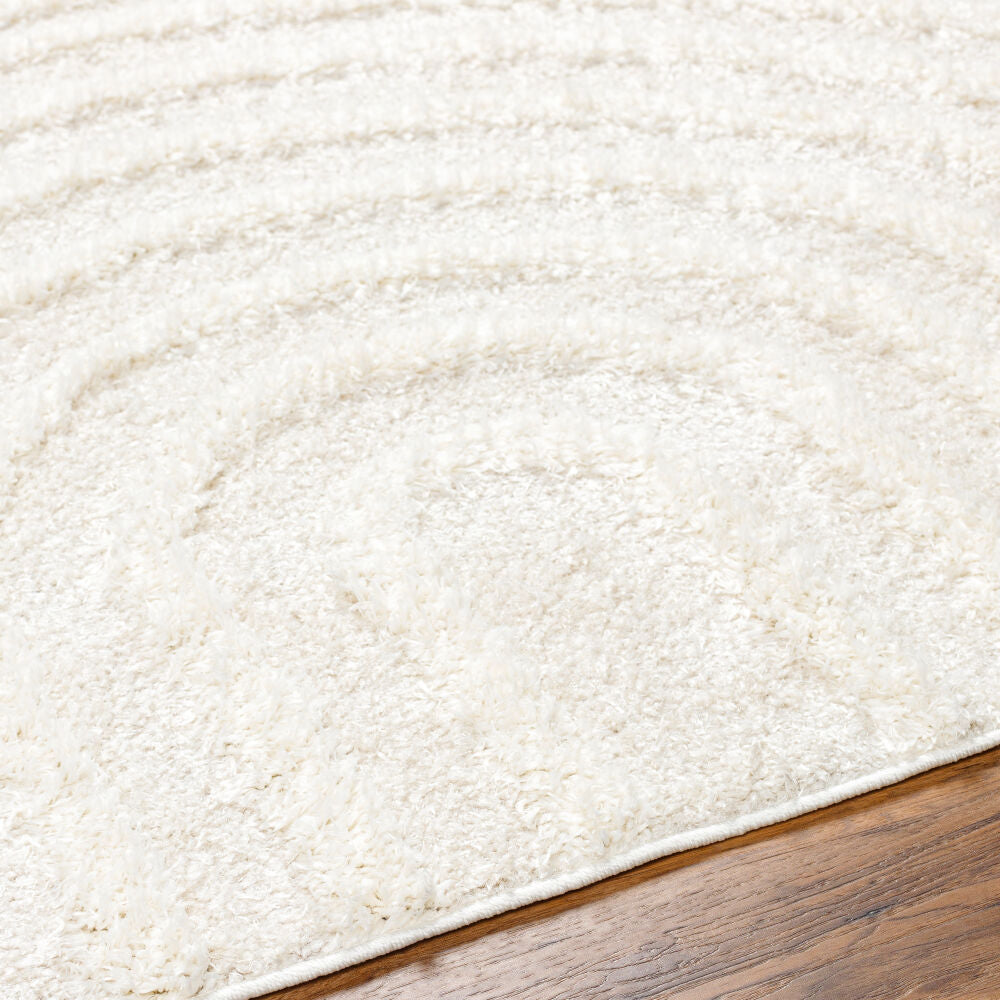 Rodos Beige/White Machine Woven Rug RDO-2328 - texture
