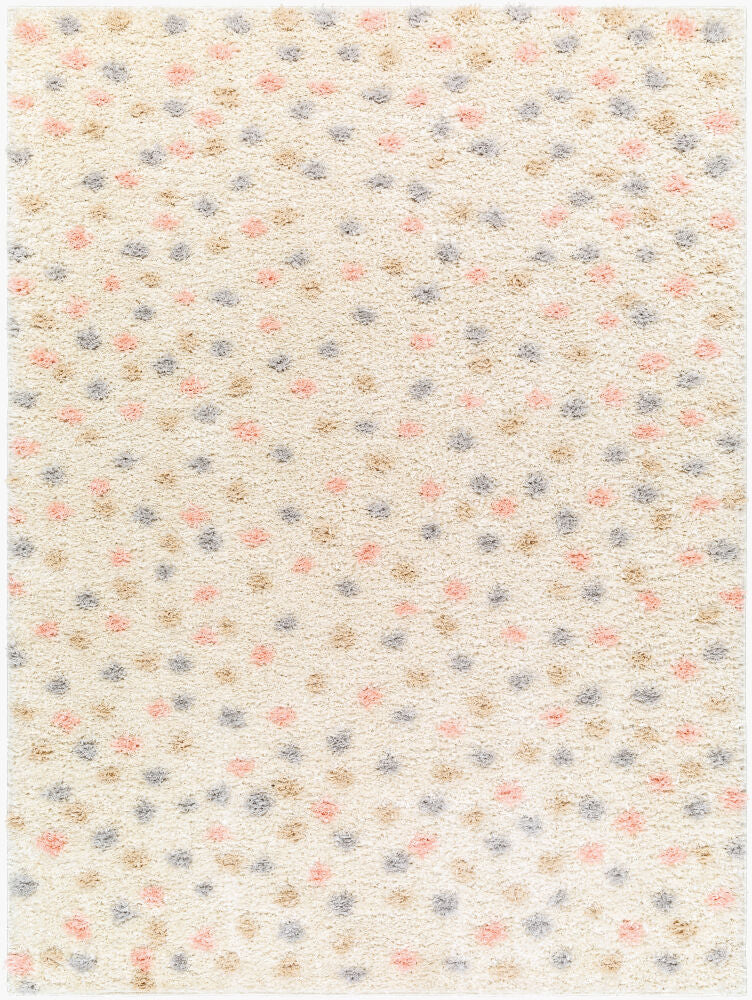 Rodos Beige/Mustard Machine Woven Rug - 5'3" x 7'