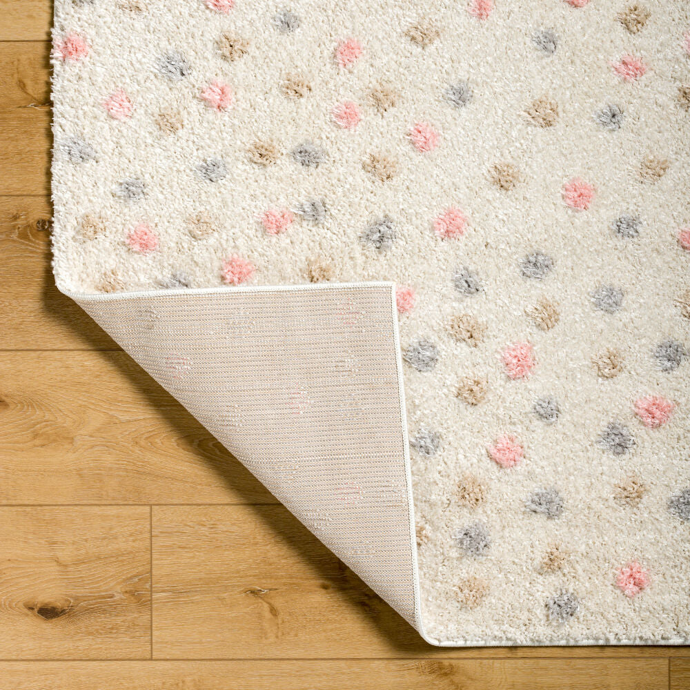 Rodos Beige/Mustard Machine Woven Rug - fold