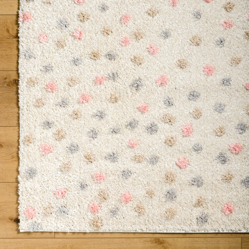 Rodos Beige/Mustard Machine Woven Rug - overhead