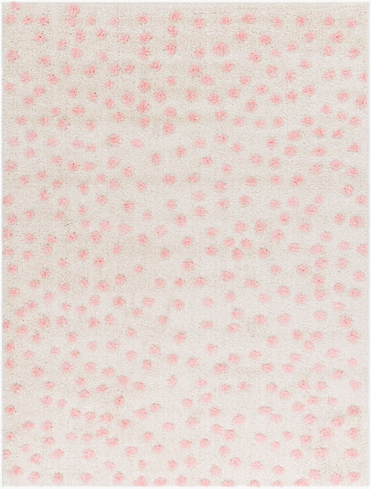 Rodos Beige/Light Pink Machine Woven Rug - 5'3" x 7'