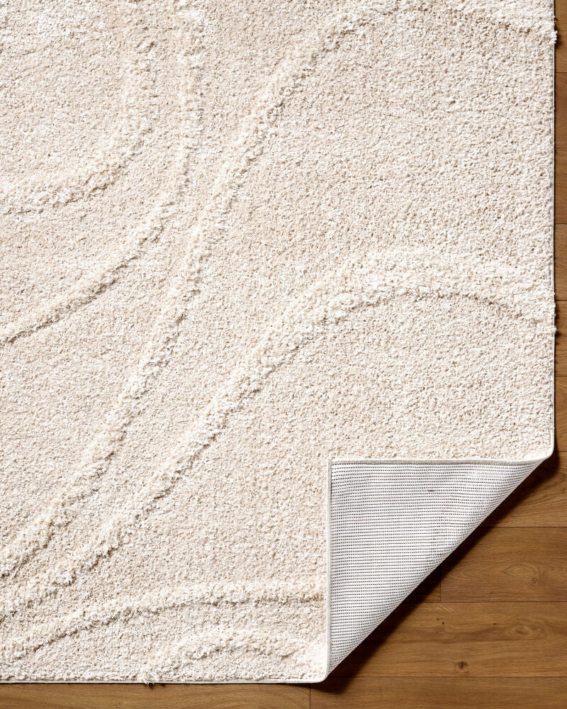 Rodos Beige/Ivory Machine Woven Rug RDO-2354 - fold