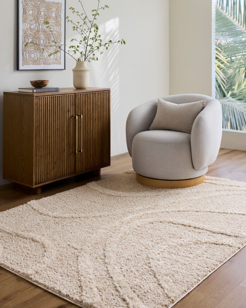 Rodos Beige/Ivory Machine Woven Rug RDO-2354 - styleshot
